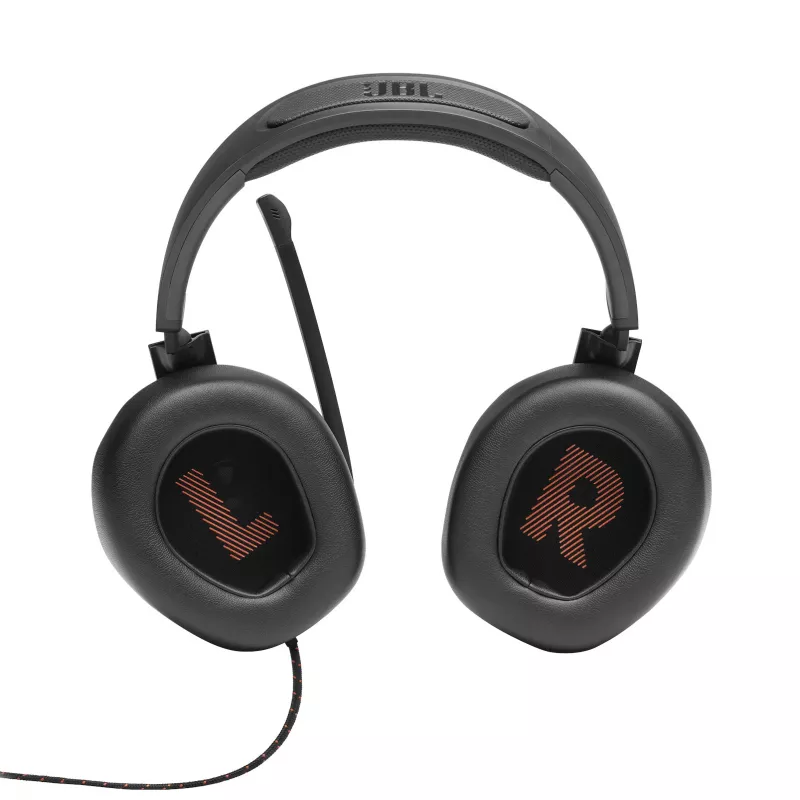 JBL Quantum 200 Juoda, laidinis, 20 - 20000 Hz, žaidimams, 248 g, ausinės, juodos