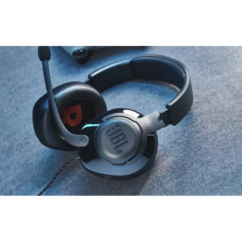 JBL Quantum 200 Juoda, laidinis, 20 - 20000 Hz, žaidimams, 248 g, ausinės, juodos