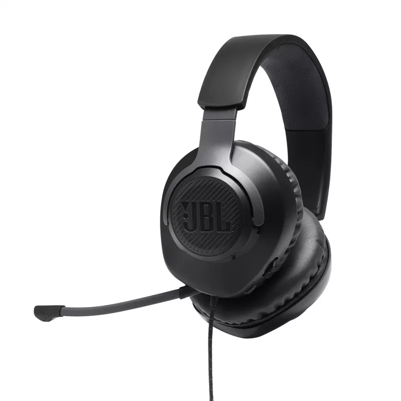 JBL Quantum 100 JUODA, laidinės, žaidimams, 20–20000 Hz, 216 g, ausinės, juoda
