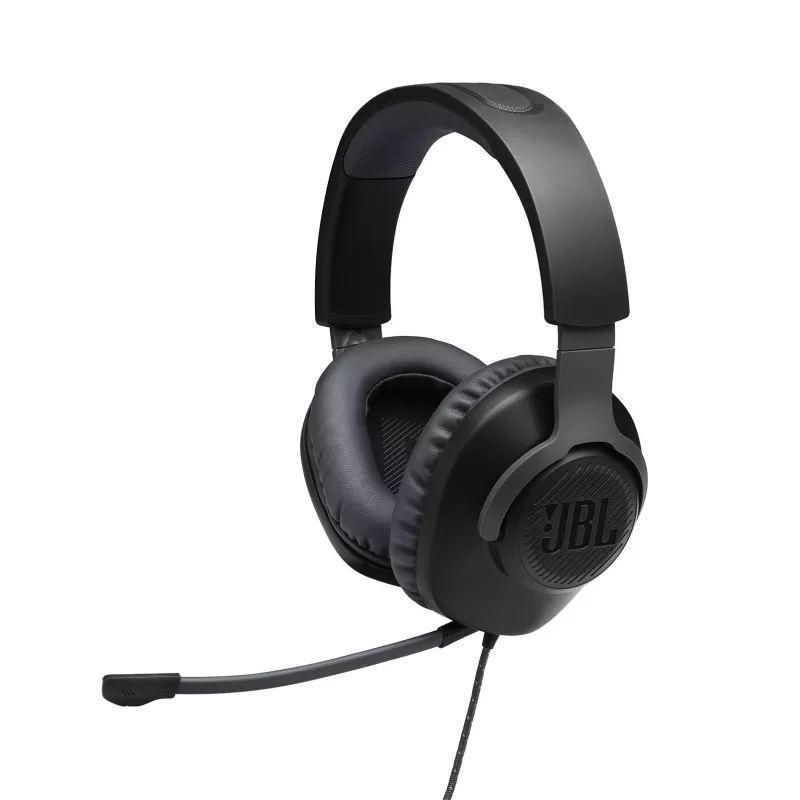 JBL Quantum 100 JUODA, laidinės, žaidimams, 20–20000 Hz, 216 g, ausinės, juoda