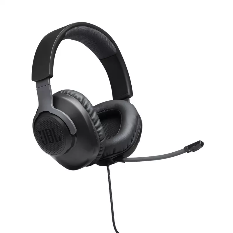 JBL Quantum 100 JUODA, laidinės, žaidimams, 20–20000 Hz, 216 g, ausinės, juoda