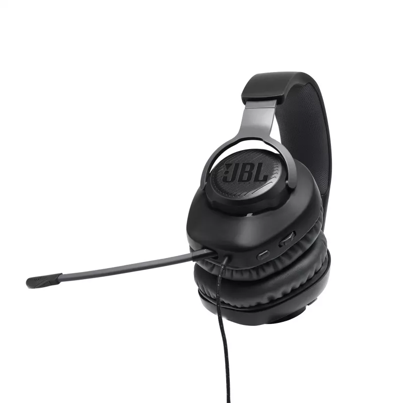 JBL Quantum 100 JUODA, laidinės, žaidimams, 20–20000 Hz, 216 g, ausinės, juoda