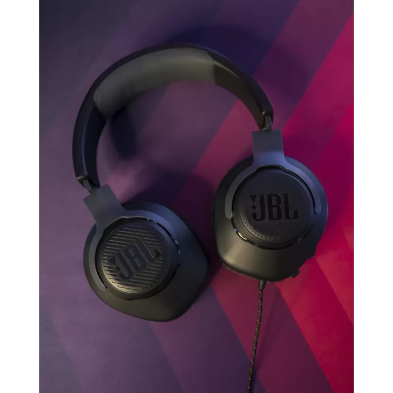 JBL Quantum 100 JUODA, laidinės, žaidimams, 20–20000 Hz, 216 g, ausinės, juoda