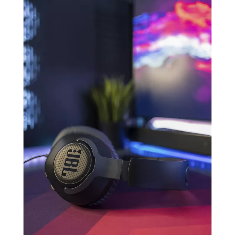 JBL Quantum 100 JUODA, laidinės, žaidimams, 20–20000 Hz, 216 g, ausinės, juoda