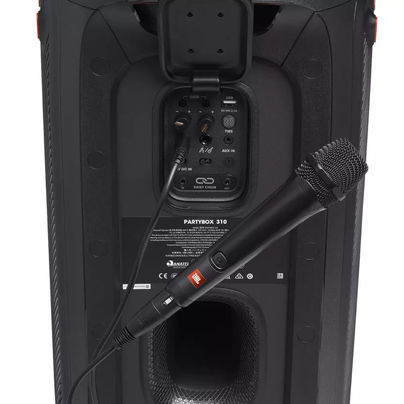JBL PBM 100 Juoda, karaoke mikrofonas, -55 dB, 50 - 15000 Hz, 600 Ω, kardioidinė, laidinis
