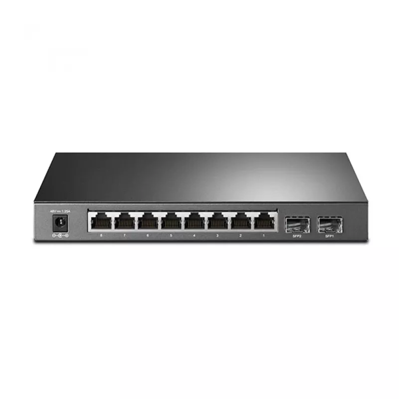 TP-Link JetStream 8 prievadų gigabitinis išmanusis PoE komutatorius su 2 SFP lizdais
