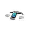 IP konferencinis telefonas Yealink CP960 — sidabrinis, mygtukai ir jutiklinis valdymas, Micro-USB B ir USB-A, 338×338×74 mm
