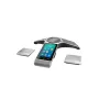 IP konferencinis telefonas Yealink CP960 — sidabrinis, mygtukai ir jutiklinis valdymas, Micro-USB B ir USB-A, 338×338×74 mm