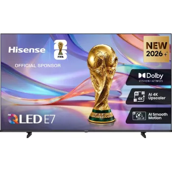 Hisense 58E7S 147,3 cm (58 col.) 4K Ultra HD išmanusis televizorius Wi‑Fi, juoda