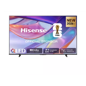 TV Hisense 85E7S 85 col. (215 cm) QLED 4K Ultra HD išmanusis televizorius, Direct‑LED, HomeOS, Wi‑Fi, juoda
