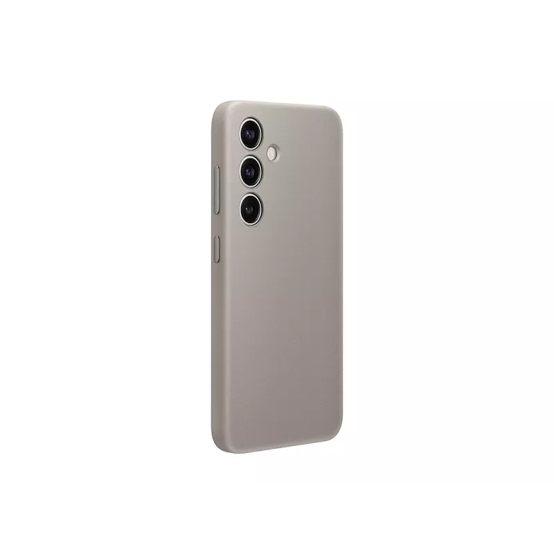 Samsung Galaxy S24 Veganinės odos dėklas Taupe vienspalvis