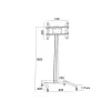 Ekrano stovas Multibrackets M Display Stand 180 Single Juoda
