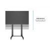 Multibrackets M Public Display Stand 210 Dual Pillar Wheelbase, juoda