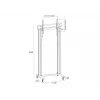 Multibrackets M Public Display Stand 210 Dual Pillar Wheelbase, juoda