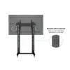 Multibrackets M Public Display Stand 210 Dual Pillar Wheelbase, juoda