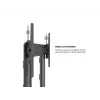 Multibrackets M Public Display Stand 210 Dual Pillar Wheelbase, juoda