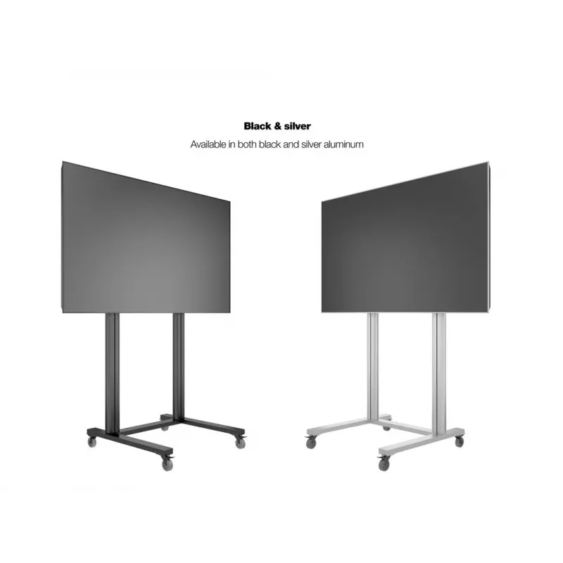 Multibrackets M Public Display Stand 210 Dual Pillar Wheelbase, juoda