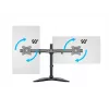 Multibrackets M Deskstand Basic Dual, laisvai stovintis, 16 kg, 38,1 cm (15″), 68,6 cm (27″), 100 x 100 mm, juodas