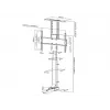 Multibrackets M Motorinis TV keltuvas Large 50 kg talpa 37–65 colių ekranams