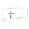 Multibrackets M Motorinis TV keltuvas Large 50 kg talpa 37–65 colių ekranams