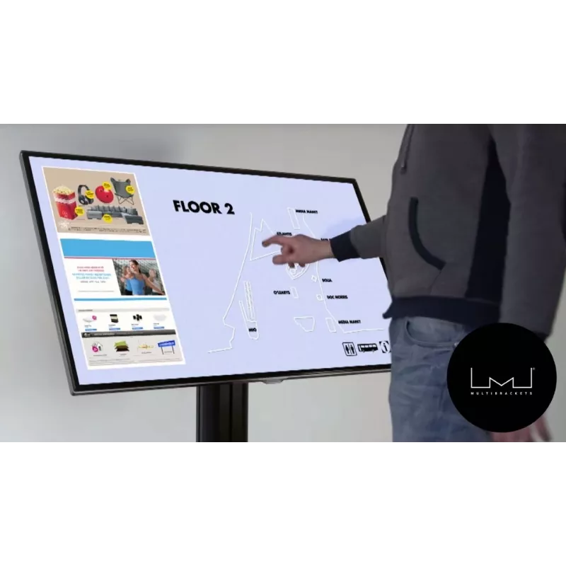 Multibrackets M Public Display Stand 110 HD Floorbase Single Juoda