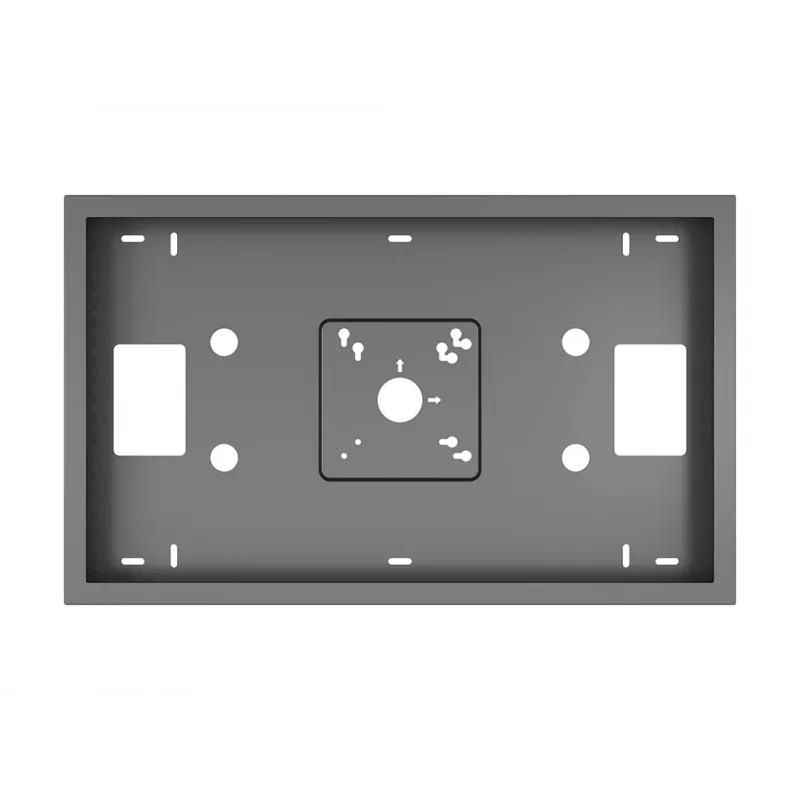 “MULTIBRACKETS M Pro Series QB24R & QB24R-T” korpusas, juodas — plieninis, skirtas kraštovaizdžio orientacijai, tinka 24 colių ekranams
