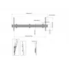 Sieninio tvirtinimo laikiklis MULTIBRACKETS M Wallmount Pro LG110UM5J — Pasvirimas, VESA 100x100–1600x600, Maks. 80 kg, 40–110 colių ekranams, Juodas
