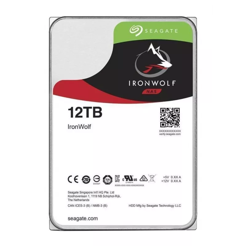 Seagate NAS HDD IronWolf vidinis kietasis diskas 12 TB 7200 RPM 256 MB 3.5 colio Serial ATA III