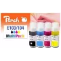 Peach 321330 rašalo kasetė 4 vnt. Suderinama Standartinė talpa Juoda, Žydra, Purpurinė, Geltona