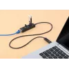 Manhattan USB-C ir USB-A kombinuotas dokas / šakotuvas, prievadai (4): Ethernet ir USB-A (x3), 5 Gbps (USB 3.2 Gen1, dar žinomas kaip USB 3.0), maitinamas per USB (išorinis maitinimo blokas nereikalingas)