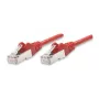 Intellinet tinklo pataisomasis laidas, Cat5e, 3 m, raudonas, CCA, F/UTP, PVC, RJ45, auksuoti kontaktai, be užkabinimų, su apsauginiu gaubteliu, polietileninis maišelis