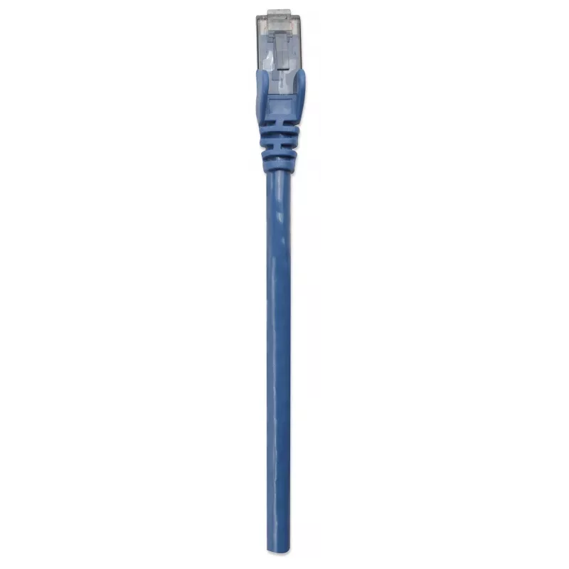 Intellinet tinklo komutacinis kabelis, Cat6, 10 m, mėlynas, CCA, U/UTP, PVC, RJ45, auksuoti kontaktai, neužkabinamas, su apsaugine mova, garantija visam naudojimo laikui