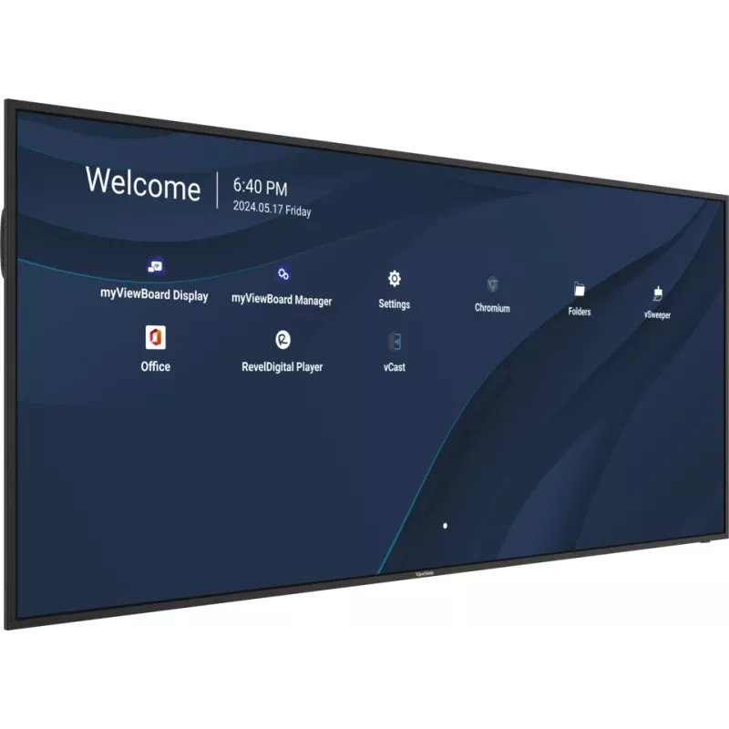 Viewsonic CDE105UW interaktyvi lenta 2,67 m (105 coliai) 5120 x 2160 pikselių juoda