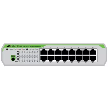 Allied Telesis AT-FS710/16-50 Nevaldomas Fast Ethernet (10/100) 1U Žalias, Pilkas