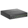D-Link 10 prievadų kelių gigabitų išmanus valdomas PoE+ komutatorius su 8 kelių gigabitų 2,5G PoE ir 2 10G SFP+ prievadais