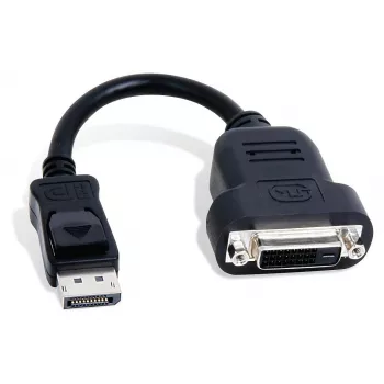 Matrox CAB-DP-DVIF vaizdo kabelio adapteris 0,2 m DisplayPort DVI-D juodas