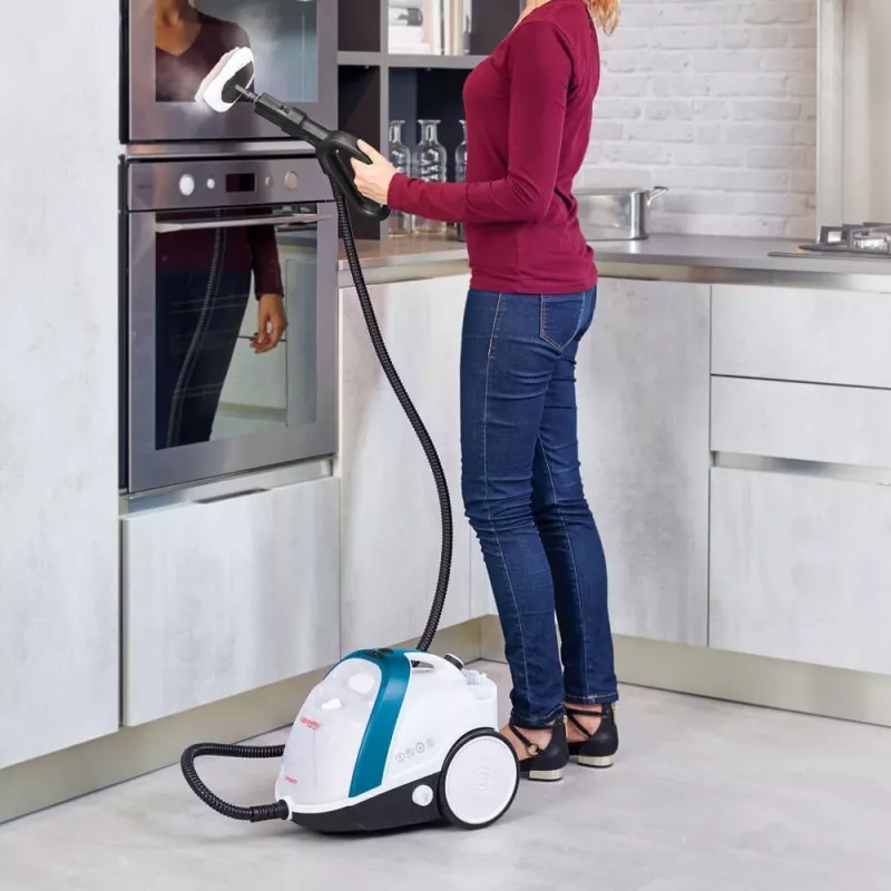 Polti Vaporetto Smart 100_B cilindrinis garų valytuvas 1500 W mėlynas, baltas