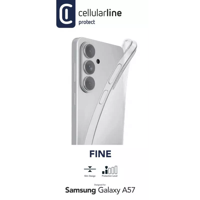 Cellularline Fine - Galaxy A57, Dėklas, Samsung, Galaxy A57, 17 cm (6,7 inch), Skaidrus