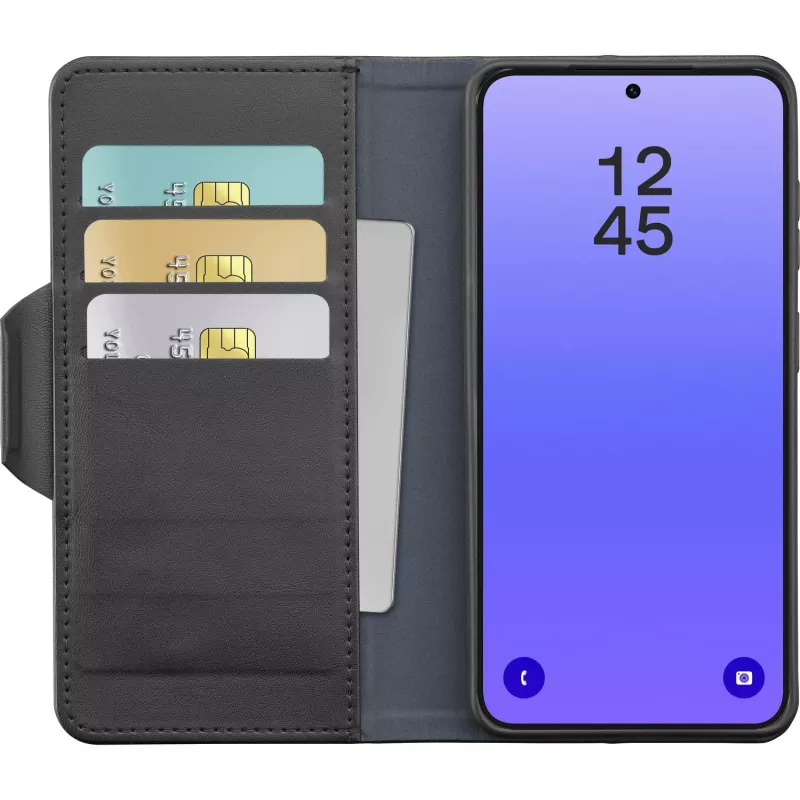 Cellularline Book Agenda 2 - Galaxy A37 knygos tipo dirbtinės odos dėklas su magnetiniu užsegimu, stovo funkcija ir RFID/NFC apsauga belaidėms kortelėms.