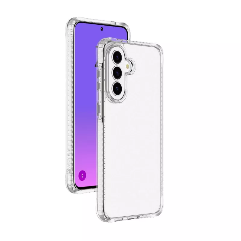 Cellularline Ultra Strong - Galaxy A57 itin apsauginis permatomas dėklas su smūgius sugeriančiais kraštais ir integruotomis oro kameromis, sukurtas užtikrinti maksimalią apsaugą atsitiktinio kritimo atveju.