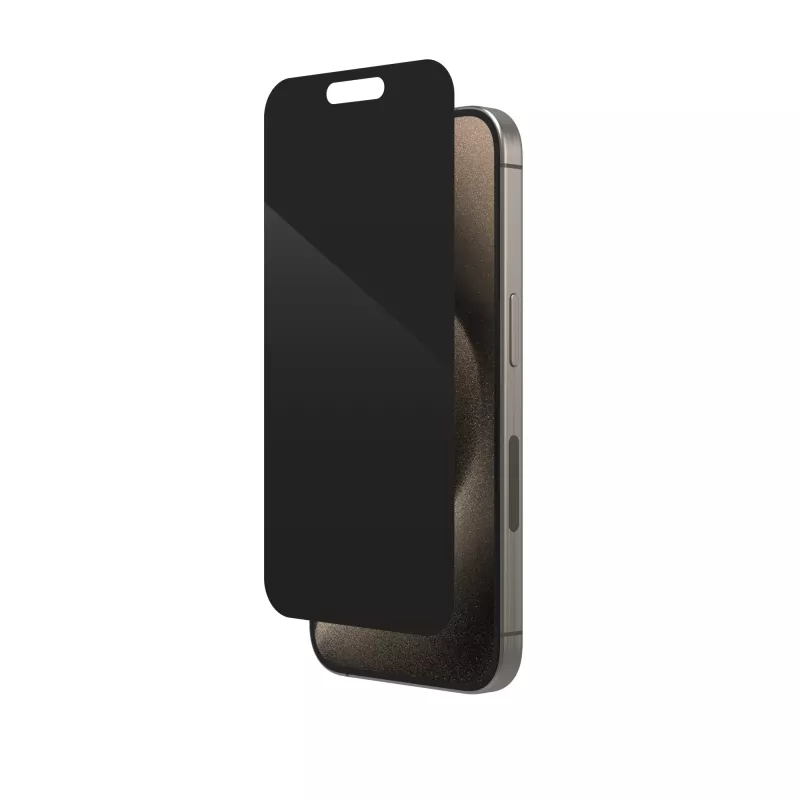 ZAGG InvisibleShield Glass Elite Privacy AM E Apple iPhone 15 Pro ekrano apsauga EN/FR
