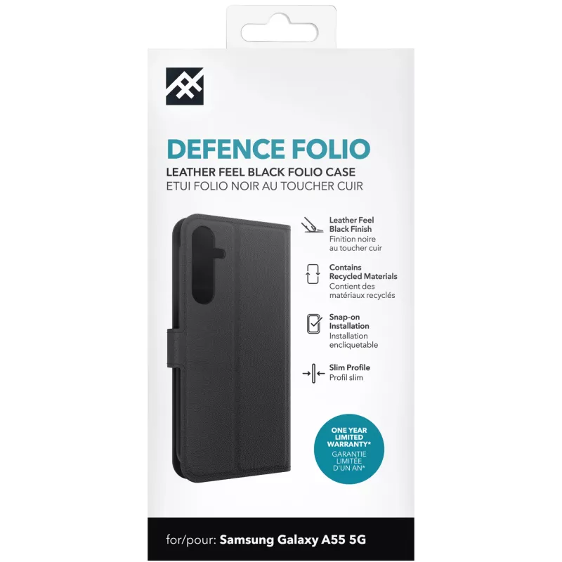 „IFROGZ Defence Folio“ mobiliojo telefono dėklas 16,8 cm (6,6 col.) juodas