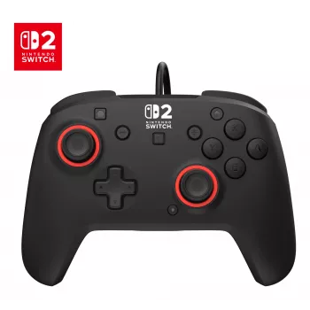 Laidinis žaidimų valdiklis „Turtle Beach Rematch“, skirtas „Nintendo Switch 2“ – USB‑C, 3 m laidas, atgalinis mygtukas, D‑pad, juodas