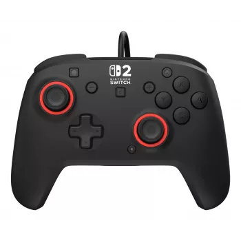 Laidinis žaidimų valdiklis „Turtle Beach Rematch“, skirtas „Nintendo Switch 2“ – USB‑C, 3 m laidas, atgalinis mygtukas, D‑pad, juodas