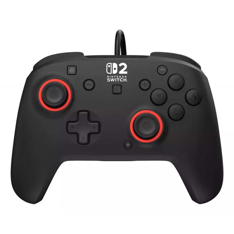 Laidinis žaidimų valdiklis „Turtle Beach Rematch“, skirtas „Nintendo Switch 2“ – USB‑C, 3 m laidas, atgalinis mygtukas, D‑pad, juodas