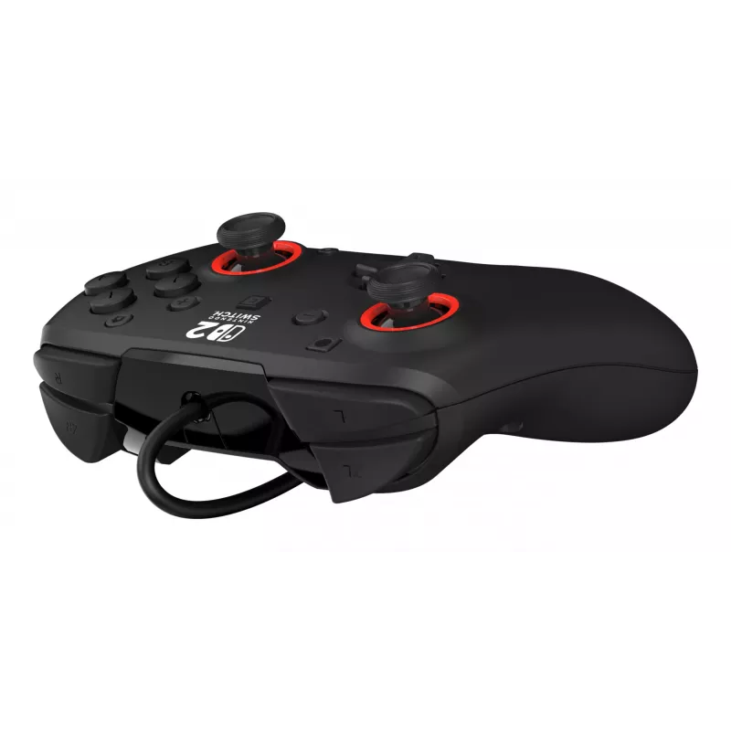 Laidinis žaidimų valdiklis „Turtle Beach Rematch“, skirtas „Nintendo Switch 2“ – USB‑C, 3 m laidas, atgalinis mygtukas, D‑pad, juodas