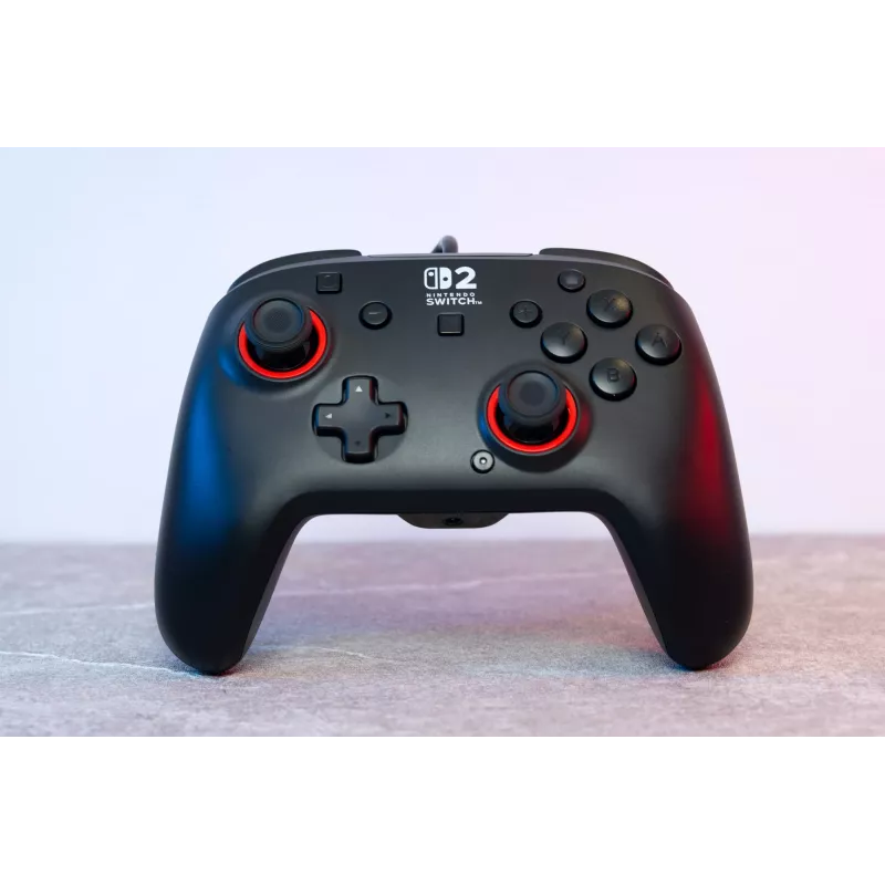 Laidinis žaidimų valdiklis „Turtle Beach Rematch“, skirtas „Nintendo Switch 2“ – USB‑C, 3 m laidas, atgalinis mygtukas, D‑pad, juodas