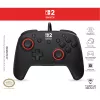 Laidinis žaidimų valdiklis „Turtle Beach Rematch“, skirtas „Nintendo Switch 2“ – USB‑C, 3 m laidas, atgalinis mygtukas, D‑pad, juodas