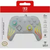 Laidinis RGB žaidimų valdiklis Turtle Beach Afterglow Wave pilkas — USB‑C, 3 m laidas, skirtas Nintendo Switch / Switch 2 / Switch OLED
