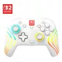 Belaidis RGB žaidimų valdiklis Turtle Beach Afterglow Wave baltas, skirtas Nintendo Switch 2, Bluetooth/USB-C, įmontuota baterija 20 val., 3 m laidas